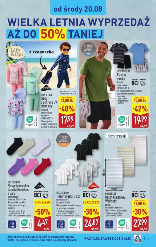 Aldi - gazetka promocyjna Aldi ma to coś! od środy 20.08 do soboty 23.08 - strona 5