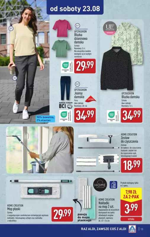 Aldi - gazetka promocyjna Aldi ma to coś! od środy 20.08 do soboty 23.08 - strona 13