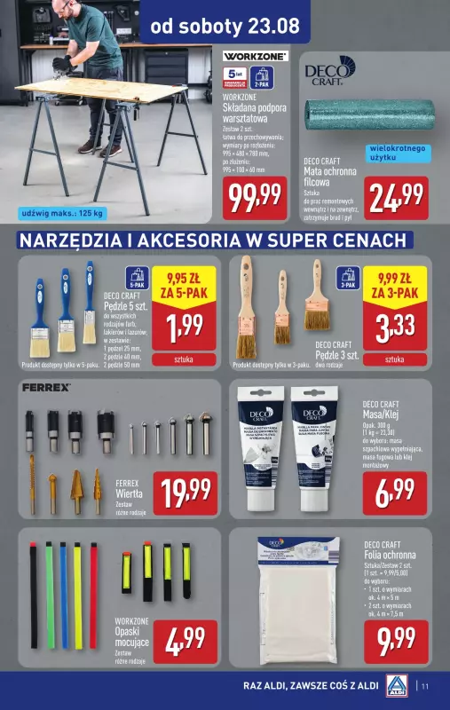 Aldi - gazetka promocyjna Aldi ma to coś! od środy 20.08 do soboty 23.08 - strona 11