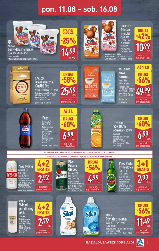 Aldi - gazetka promocyjna Weekend super cen w Aldi! od środy 13.08 do soboty 16.08 - strona 3