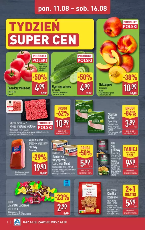 Aldi - gazetka promocyjna Weekend super cen w Aldi! od środy 13.08 do soboty 16.08 - strona 2