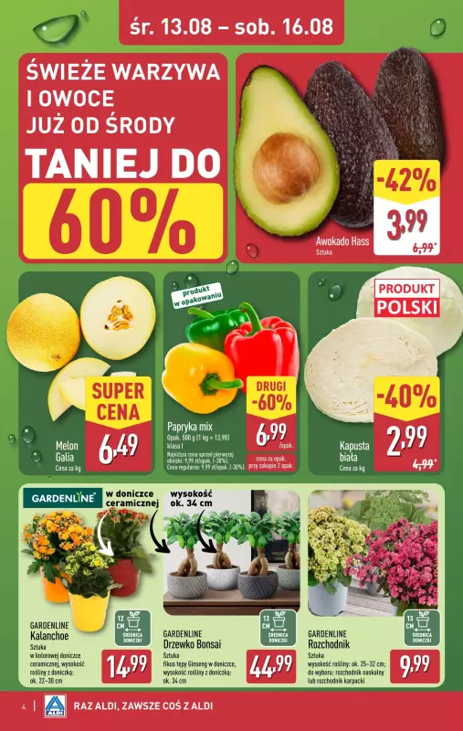 Aldi - gazetka promocyjna Weekend super cen w Aldi! od środy 13.08 do soboty 16.08 - strona 4