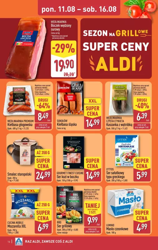 Aldi - gazetka promocyjna Pełny katalog! od poniedziałku 11.08 do soboty 16.08 - strona 16