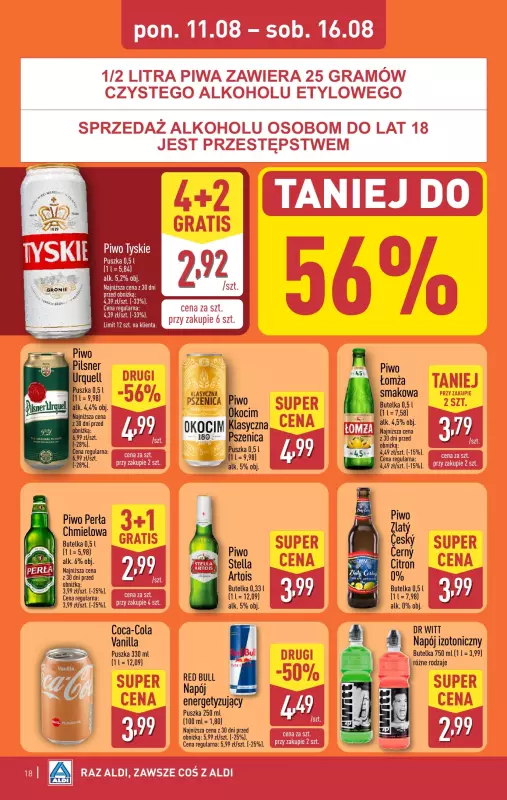 Aldi - gazetka promocyjna Pełny katalog! od poniedziałku 11.08 do soboty 16.08 - strona 18