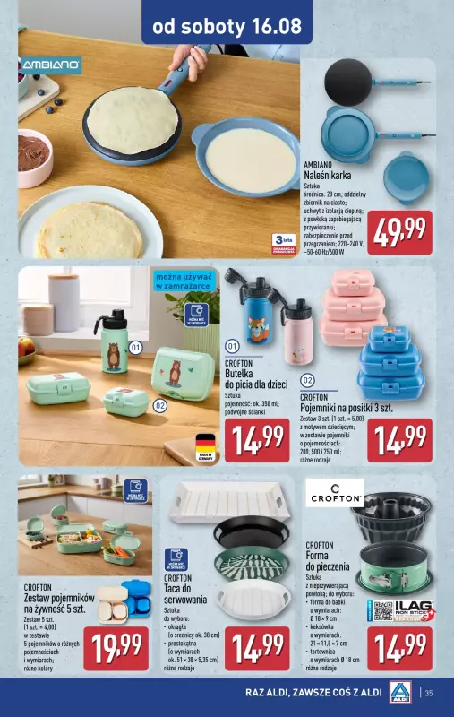 Aldi - gazetka promocyjna Pełny katalog! od poniedziałku 11.08 do soboty 16.08 - strona 35