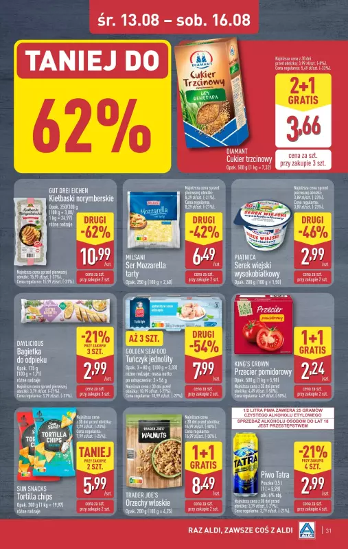 Aldi - gazetka promocyjna Pełny katalog! od poniedziałku 11.08 do soboty 16.08 - strona 31