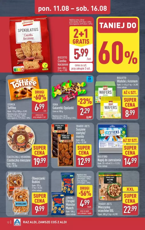 Aldi - gazetka promocyjna Pełny katalog! od poniedziałku 11.08 do soboty 16.08 - strona 12