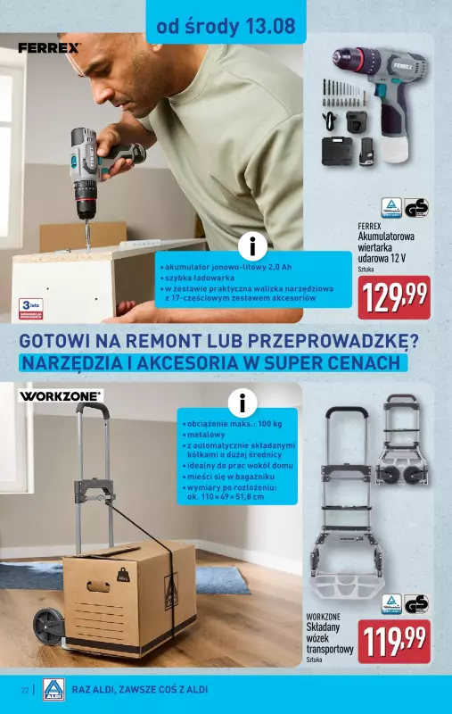 Aldi - gazetka promocyjna Pełny katalog! od poniedziałku 11.08 do soboty 16.08 - strona 22