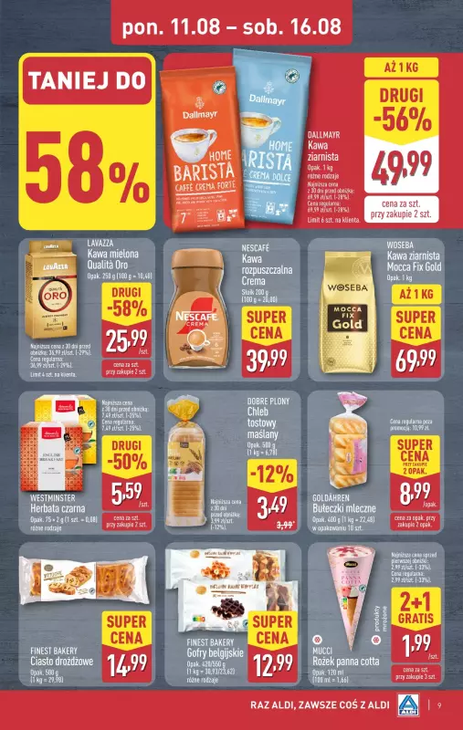 Aldi - gazetka promocyjna Pełny katalog! od poniedziałku 11.08 do soboty 16.08 - strona 9