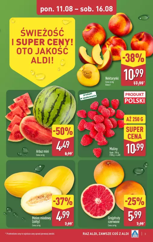 Aldi - gazetka promocyjna Pełny katalog! od poniedziałku 11.08 do soboty 16.08 - strona 3