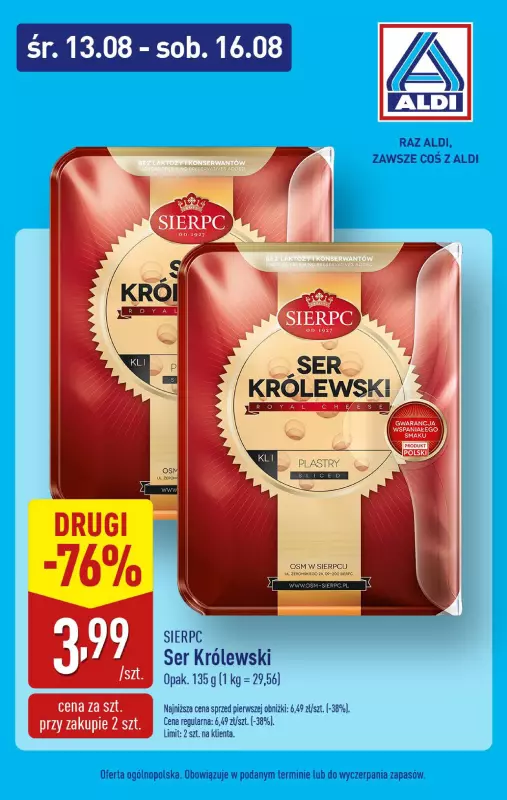 Aldi - gazetka promocyjna Super weekend z Aldi! od środy 13.08 do soboty 16.08 - strona 6