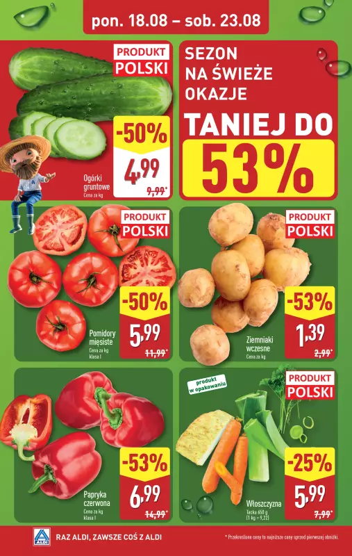 Aldi - gazetka promocyjna Farmer Aldik poleca! od poniedziałku 18.08 do soboty 23.08 - strona 2