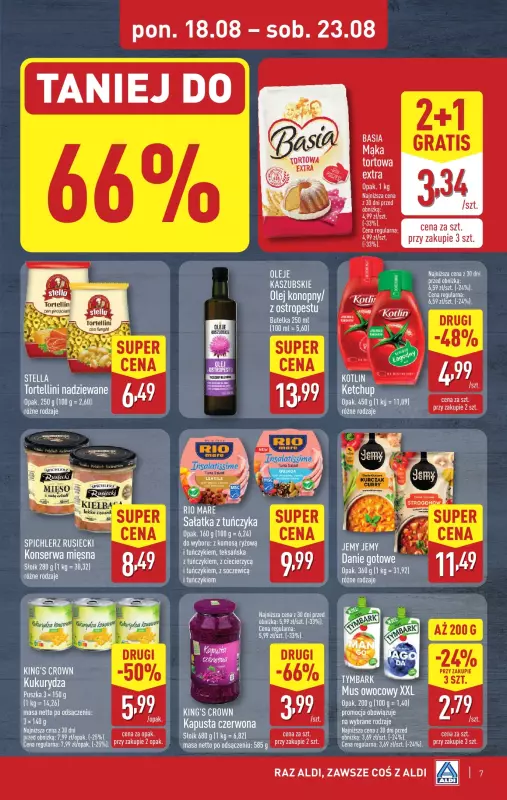 Aldi - gazetka promocyjna Pełny katalog! od poniedziałku 18.08 do soboty 23.08 - strona 7