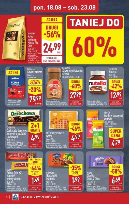 Aldi - gazetka promocyjna Pełny katalog! od poniedziałku 18.08 do soboty 23.08 - strona 8