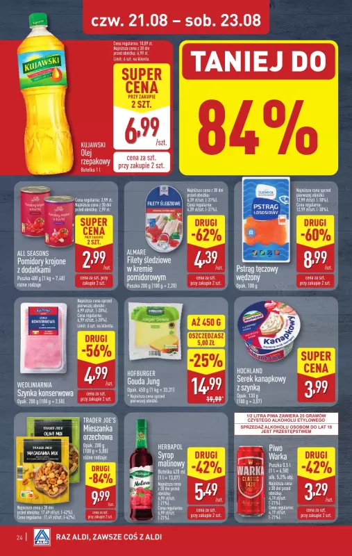 Aldi - gazetka promocyjna Pełny katalog! od poniedziałku 18.08 do soboty 23.08 - strona 24