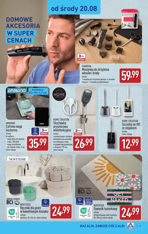 Aldi - gazetka promocyjna Pełny katalog! od poniedziałku 18.08 do soboty 23.08 - strona 19