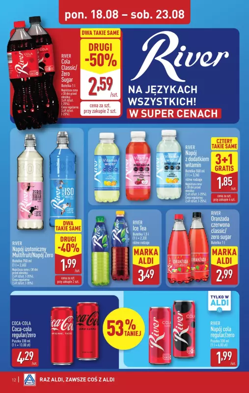 Aldi - gazetka promocyjna Pełny katalog! od poniedziałku 18.08 do soboty 23.08 - strona 12