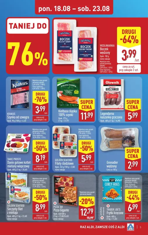 Aldi - gazetka promocyjna Pełny katalog! od poniedziałku 18.08 do soboty 23.08 - strona 5