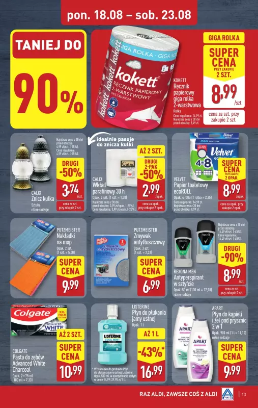 Aldi - gazetka promocyjna Pełny katalog! od poniedziałku 18.08 do soboty 23.08 - strona 13