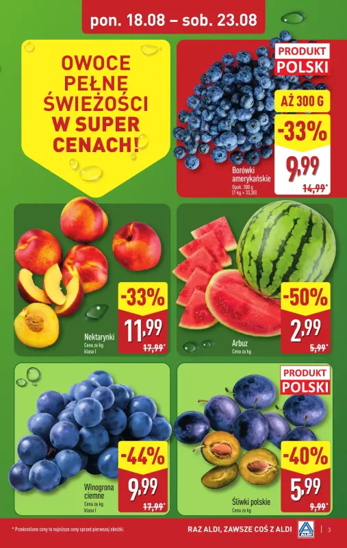 Aldi - gazetka promocyjna Pełny katalog! od poniedziałku 18.08 do soboty 23.08 - strona 3