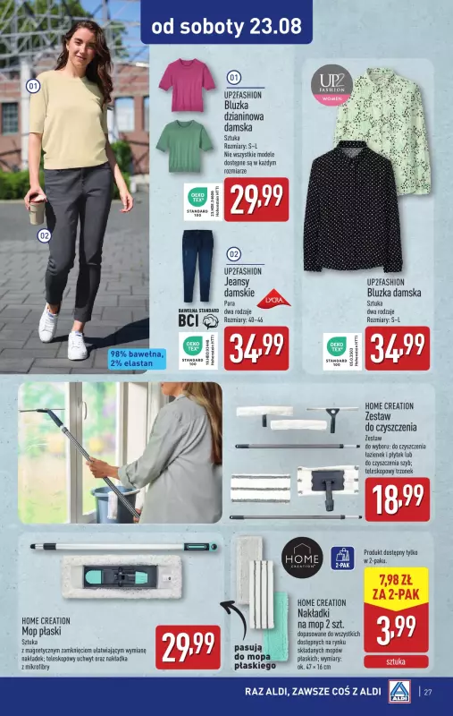 Aldi - gazetka promocyjna Pełny katalog! od poniedziałku 18.08 do soboty 23.08 - strona 27