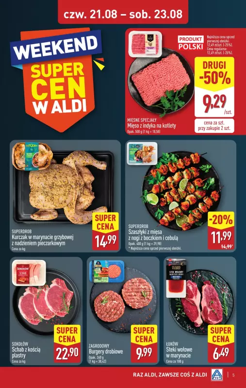 Aldi - gazetka promocyjna Weekend super cen w Aldi! od czwartku 21.08 do soboty 23.08 - strona 5