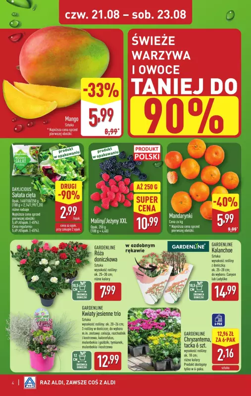 Aldi - gazetka promocyjna Weekend super cen w Aldi! od czwartku 21.08 do soboty 23.08 - strona 4