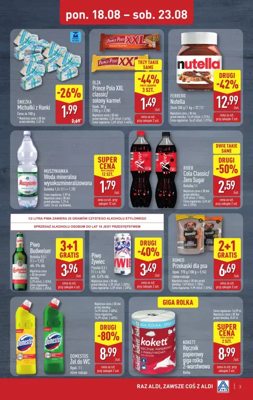 Aldi - gazetka promocyjna Weekend super cen w Aldi! od czwartku 21.08 do soboty 23.08 - strona 3