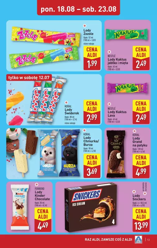 Aldi - gazetka promocyjna Weekend super cen w Aldi! od czwartku 21.08 do soboty 23.08 - strona 13