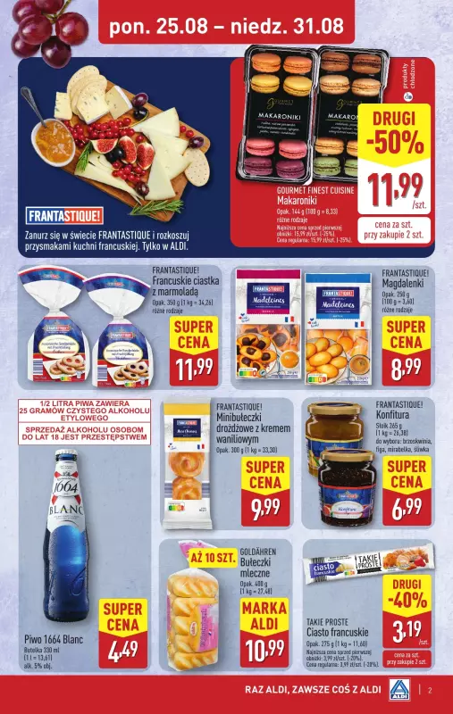 Aldi - gazetka promocyjna Smakowita podróż do Francji od poniedziałku 25.08 do niedzieli 31.08 - strona 2