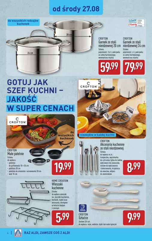 Aldi - gazetka promocyjna Aldi ma to coś! od środy 27.08 do soboty 30.08 - strona 6
