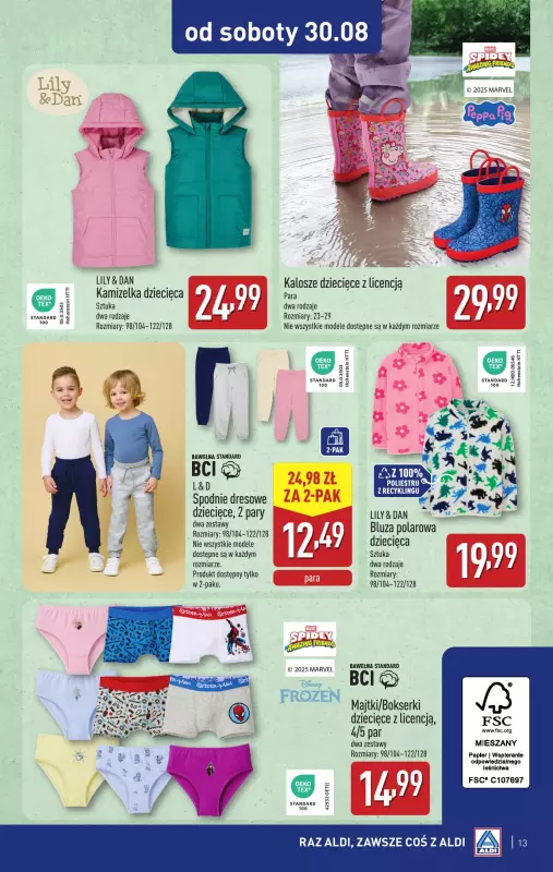Aldi - gazetka promocyjna Aldi ma to coś! od środy 27.08 do soboty 30.08 - strona 13