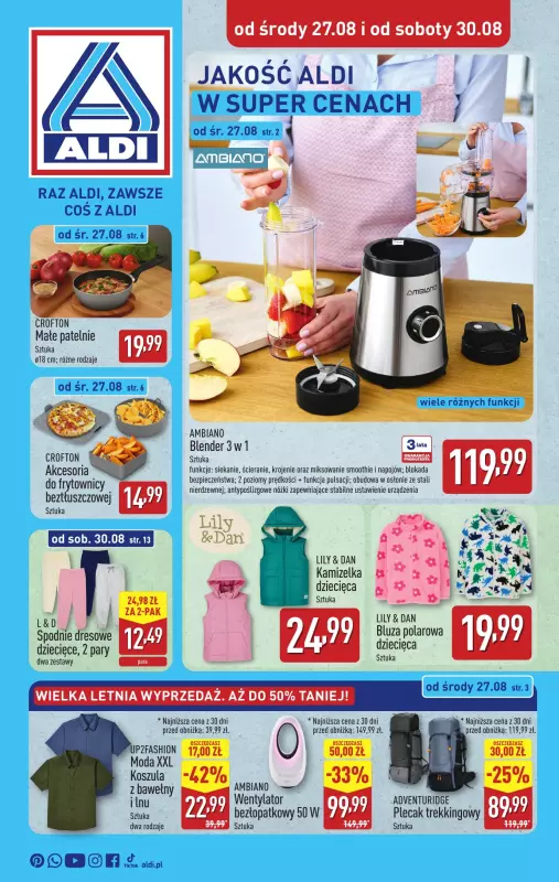 Aldi - gazetka promocyjna Aldi ma to coś! od środy 27.08 do soboty 30.08