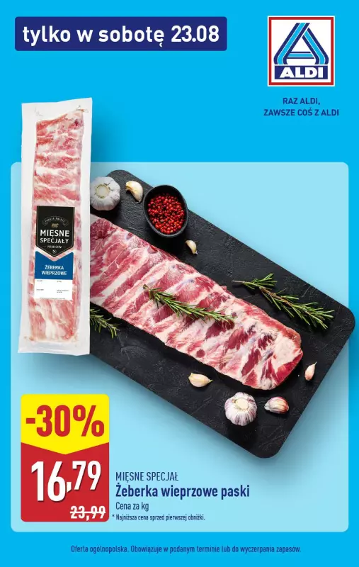 Aldi - gazetka promocyjna Tylko w sobotę! od soboty 23.08 do soboty 23.08
