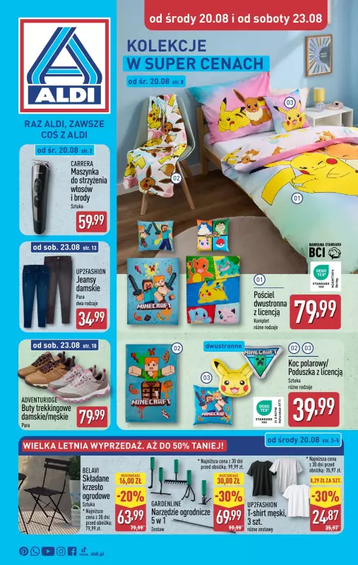Aldi - gazetka promocyjna Aldi ma to coś! od środy 20.08 do soboty 23.08