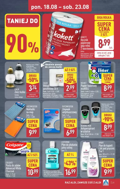 Aldi - gazetka promocyjna Pełny katalog! od poniedziałku 18.08 do soboty 23.08 - strona 21