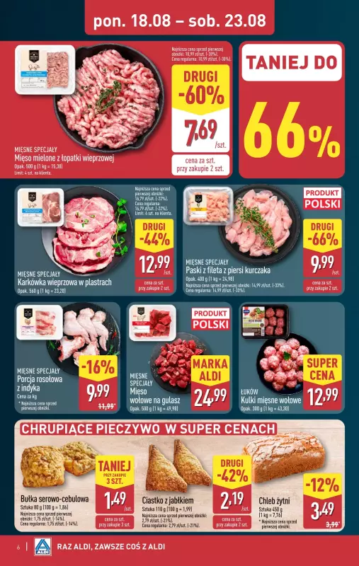 Aldi - gazetka promocyjna Pełny katalog! od poniedziałku 18.08 do soboty 23.08 - strona 6