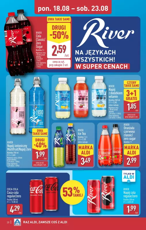 Aldi - gazetka promocyjna Pełny katalog! od poniedziałku 18.08 do soboty 23.08 - strona 20