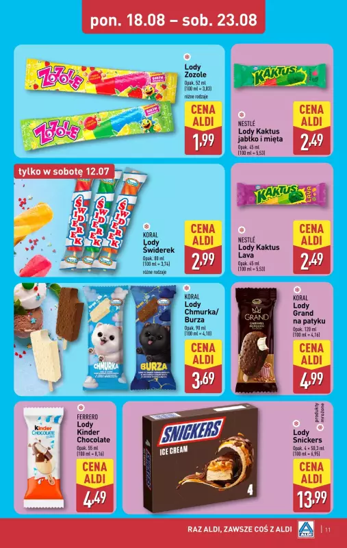 Aldi - gazetka promocyjna Pełny katalog! od poniedziałku 18.08 do soboty 23.08 - strona 11