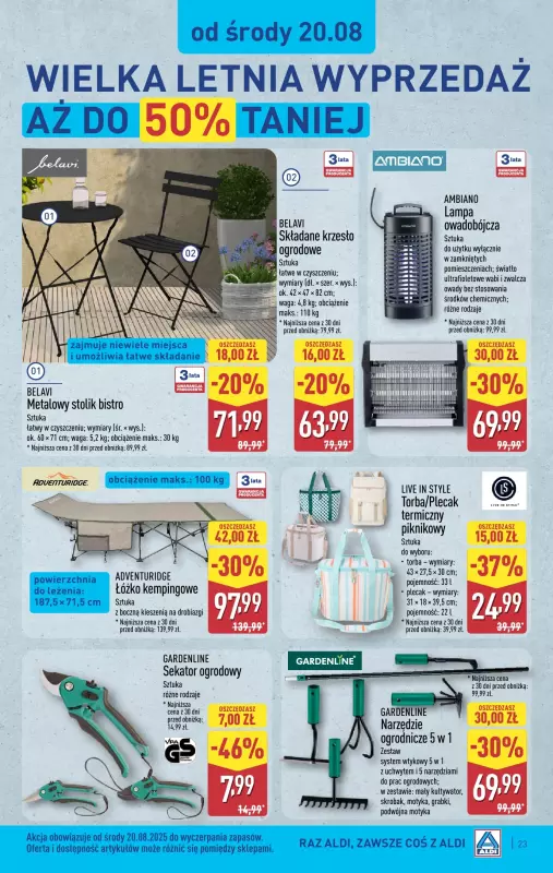 Aldi - gazetka promocyjna Pełny katalog! od poniedziałku 18.08 do soboty 23.08 - strona 23