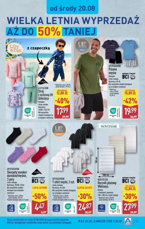 Aldi - gazetka promocyjna Pełny katalog! od poniedziałku 18.08 do soboty 23.08 - strona 25