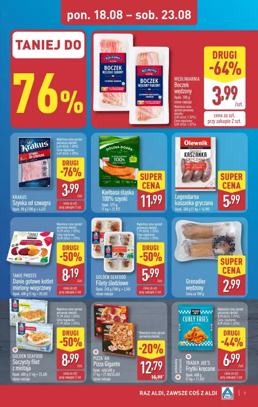 Aldi - gazetka promocyjna Pełny katalog! od poniedziałku 18.08 do soboty 23.08 - strona 7