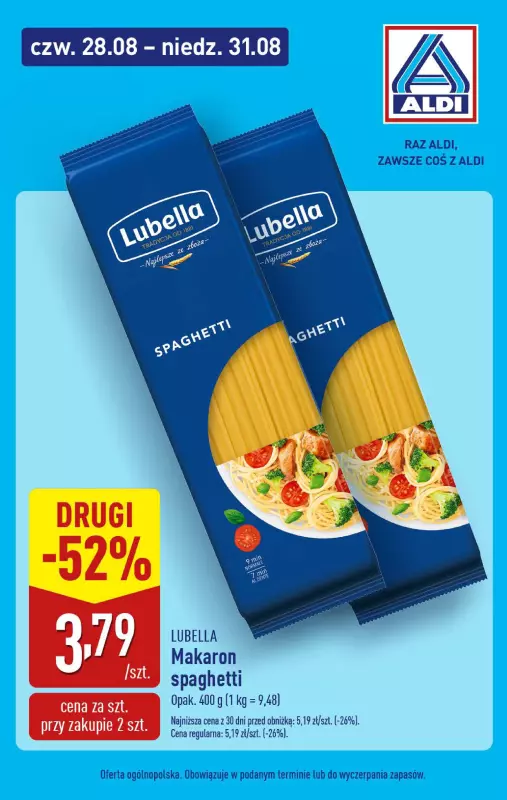 Aldi - gazetka promocyjna Weekend super cen z Aldi! od czwartku 28.08 do niedzieli 31.08 - strona 5