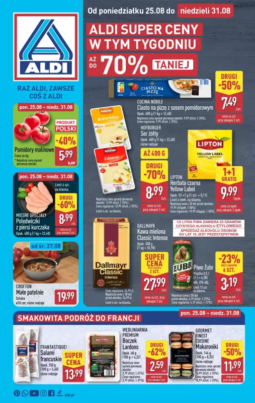 Aldi - gazetka promocyjna Pełny katalog! od poniedziałku 25.08 do niedzieli 31.08