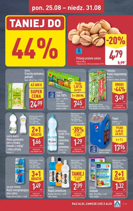 Aldi - gazetka promocyjna Pełny katalog! od poniedziałku 25.08 do niedzieli 31.08 - strona 13