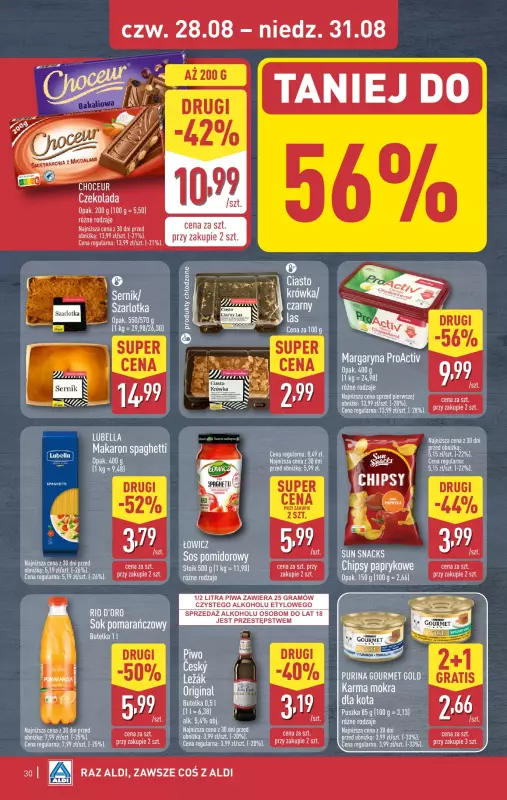 Aldi - gazetka promocyjna Pełny katalog! od poniedziałku 25.08 do niedzieli 31.08 - strona 30