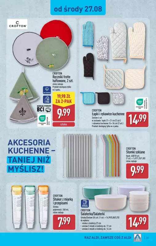 Aldi - gazetka promocyjna Pełny katalog! od poniedziałku 25.08 do niedzieli 31.08 - strona 25