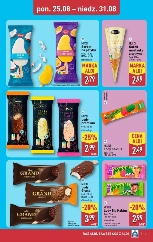 Aldi - gazetka promocyjna Pełny katalog! od poniedziałku 25.08 do niedzieli 31.08 - strona 11
