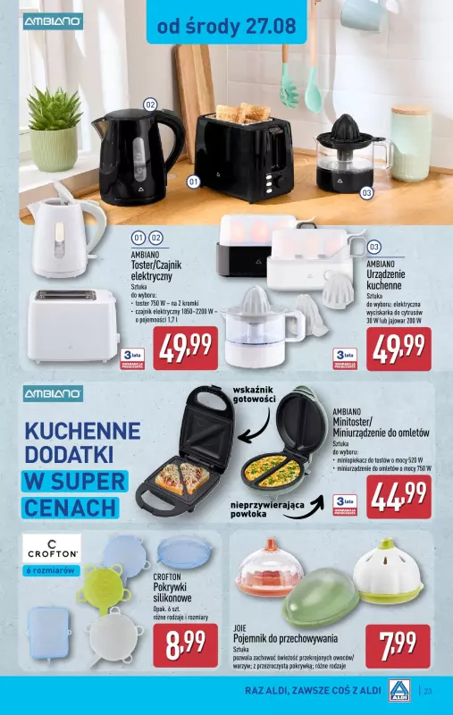 Aldi - gazetka promocyjna Pełny katalog! od poniedziałku 25.08 do niedzieli 31.08 - strona 23