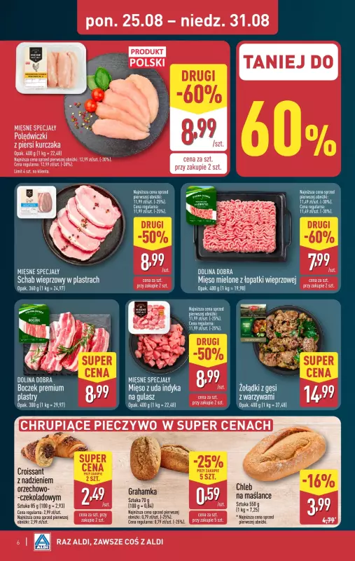Aldi - gazetka promocyjna Pełny katalog! od poniedziałku 25.08 do niedzieli 31.08 - strona 6